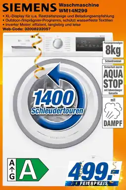 expert Techno Land SIEMENS Waschmaschine WM14N299 Angebot