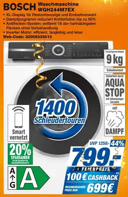 expert Techno Land BOSCH Waschmaschine WGH244M7EX Angebot