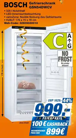expert Techno Land BOSCH Gefrierschrank GSN54DWCV Angebot