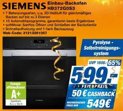 expert Techno Land SIEMENS Einbau-Backofen HB372G0S3 Angebot