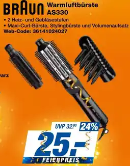 expert Techno Land BRAUN Warmluftbürste AS330 Angebot