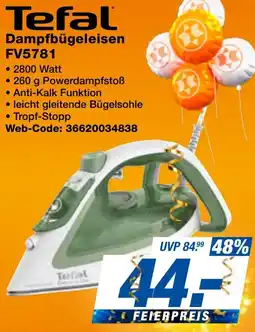 expert Techno Land Tefal Dampfbügeleisen FV5781 Angebot