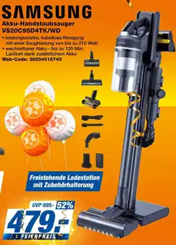 expert Techno Land SAMSUNG Akku-Handstaubsauger VS20C95D4TK/WD Angebot