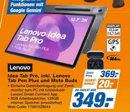 Expert Lenovo idea tab pro Angebot