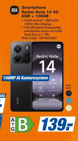 Expert Mi redmi note 14 4g 6gb + 128gb Angebot