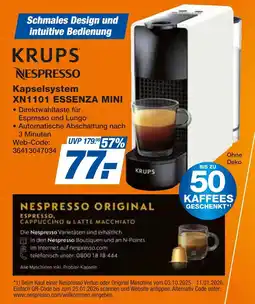 Expert Krups kapselsystem xn1101 essenza mini Angebot