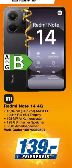 Expert Mi redmi note 14 4g Angebot