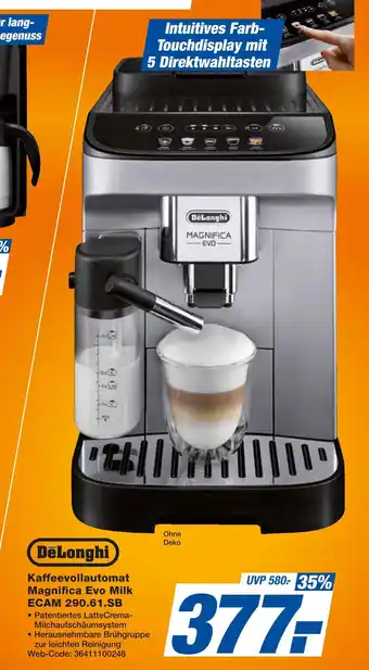 Expert Delonghi kaffeevollautomat ecam 290.61.sb Angebot