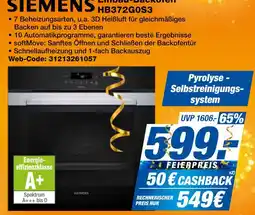 Expert Siemens einbau-backofen hb372g0s3 Angebot