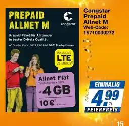 Expert Congstar prepaid allnet m Angebot