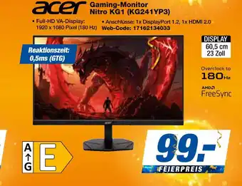 Expert Acer gaming-monitor nitro kg1 (kg241yp3) Angebot