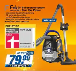 Expert Fakir bodenstaubsauger blue vac power Angebot
