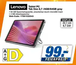 Expert Lenovo tablet pc tab one 8,7 /4gb/64gb grey Angebot