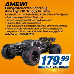 Expert Amewi ferngesteuertes fahrzeug ame hyp go truggy brushle Angebot