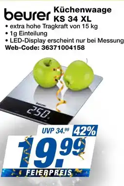 Expert Beurer küchenwaage ks 34 xl Angebot