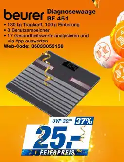 Expert Beurer diagnosewaage bf 451 Angebot