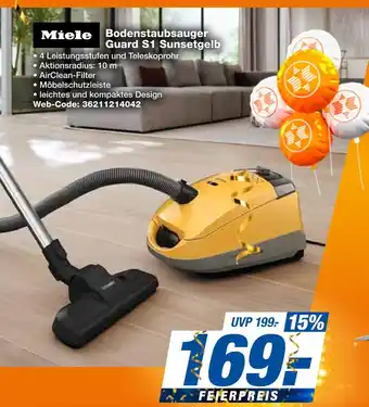 Expert Miele bodenstaubsauger guard s1 sunsetgelb Angebot