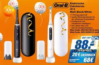 Expert Oral-b elektrische zahnbürste io 5 matt black Angebot