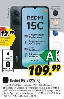 MEDIMAX Mi redmi 15c (128gb) Angebot