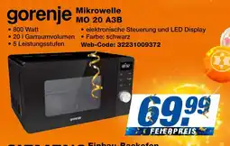 Expert Gorenje mikrowelle mo 20 a3b Angebot