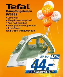 Expert Tefal dampfbügeleisen fv5781 Angebot