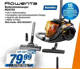 Expert Rowenta bodenstaubsauger ro3753 Angebot