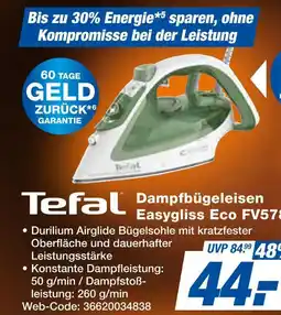 Expert Tefal dampfbügeleisen easygliss eco fv57 Angebot