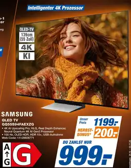 Expert Samsung qled tv gq55s94faexzg Angebot