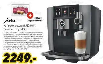 MEDIMAX Jura kaffeevollautomat j10 twin diamond onyx (ea) Angebot