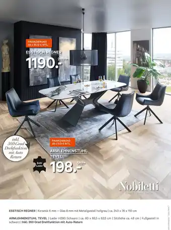 Kabs Polsterwelt Nobiletti esstisch regner Angebot