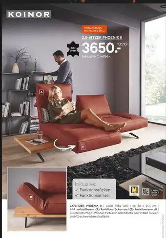 Kabs Polsterwelt Koinor 2,5-sitzer phoenix ii Angebot