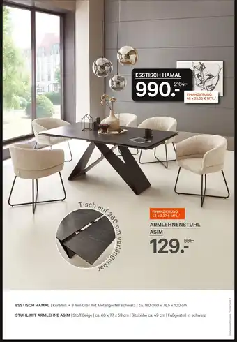 Kabs Polsterwelt Esstisch hamal Angebot