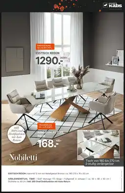 Kabs Polsterwelt Nobiletti esstisch redon Angebot