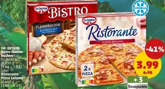 PENNY DR. OETKER Bistro Flammkuchen oder Ristorante Pizza Salame Angebot