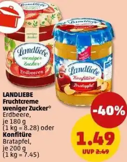 PENNY LANDLIEBE Fruchtcreme weniger Zucker oder Konfitüre Angebot
