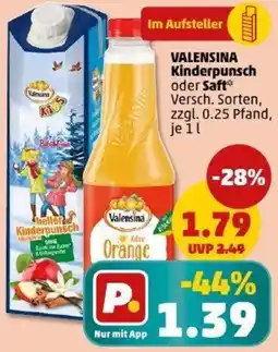 PENNY VALENSINA Kinderpunsch oder Saft Angebot