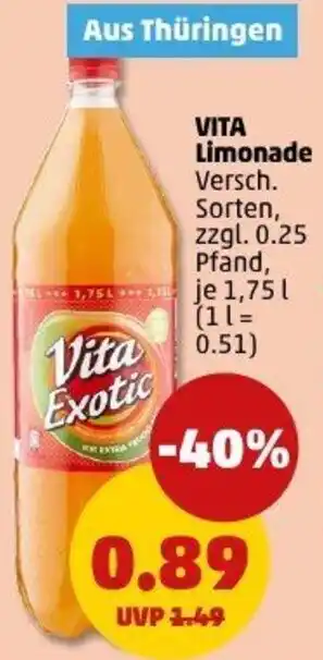 PENNY VITA Limonade Angebot