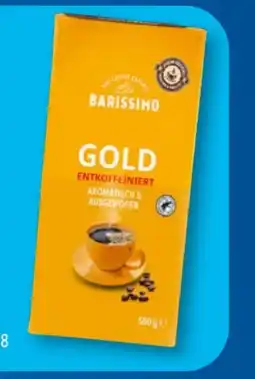 Aldi Süd Barissimo Mahlkaffee Gold Entkoffeiniert Angebot