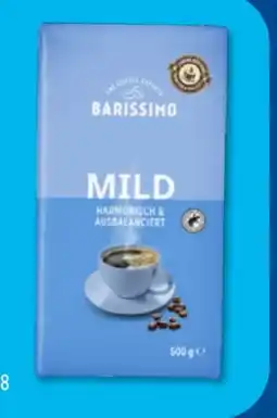 Aldi Süd Barissimo Mahlkaffee Mild Angebot