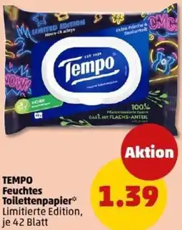 PENNY TEMPO Feuchtes Toilettenpapier Angebot