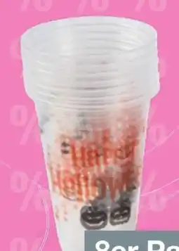 Woolworth Plastikbecher Halloween Angebot