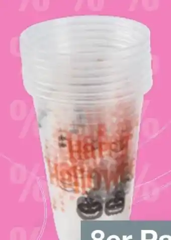 Woolworth Plastikbecher Halloween Angebot