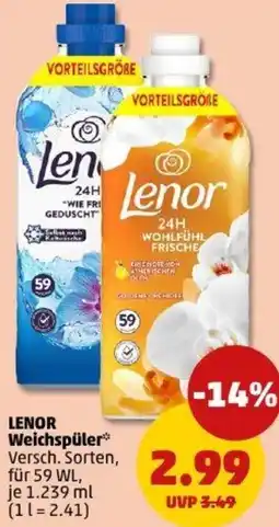PENNY LENOR Weichspüler Angebot