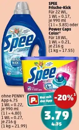 PENNY SPEE Frische-Kick oder Power Caps Color Angebot