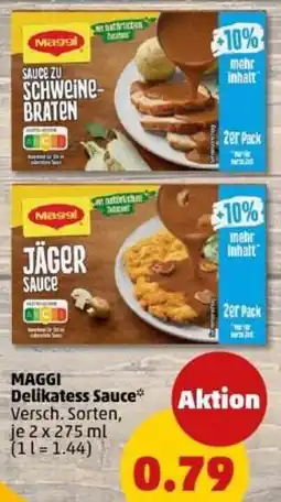 PENNY MAGGI Delikatess Sauce Angebot