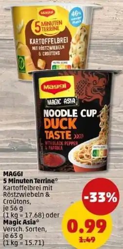 PENNY MAGGI 5 Minuten Terrine oder Magic Asia Angebot
