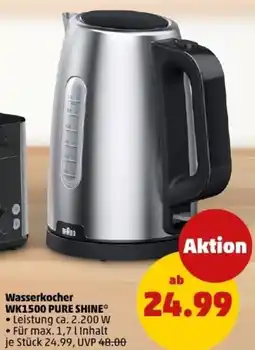 PENNY BRAUN Wasserkocher WK1500 PURE SHINE Angebot