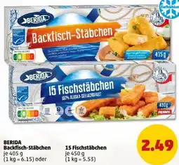 PENNY BERIDA Backfisch-Stäbchen oder 15 Fischstäbchen Angebot
