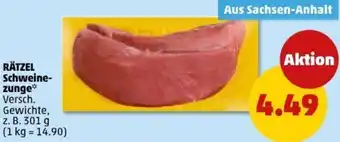 PENNY RÄTZEL Schweinezunge Angebot