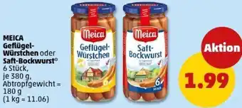 PENNY MEICA Geflügel Würstchen oder Saft-Bockwurst Angebot